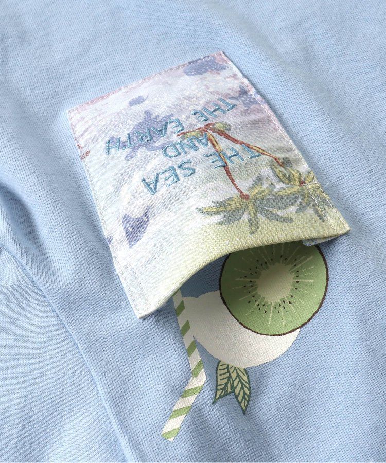 日本 apres les cours - 夏日印花清爽短袖上衣-三色冰淇淋-橘粉