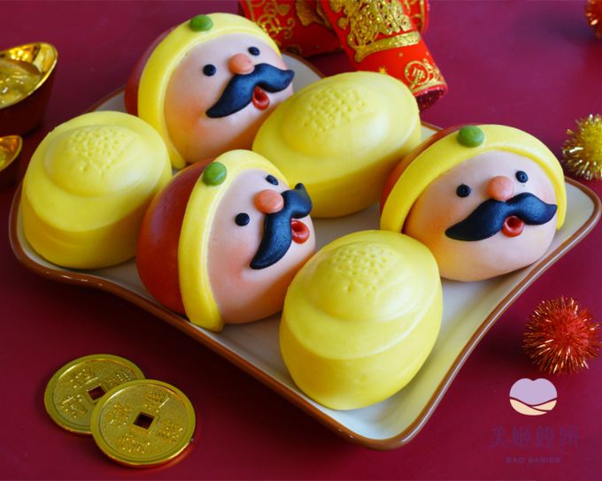 美姬饅頭 - 財神送寶鮮乳造型焦糖牛奶包