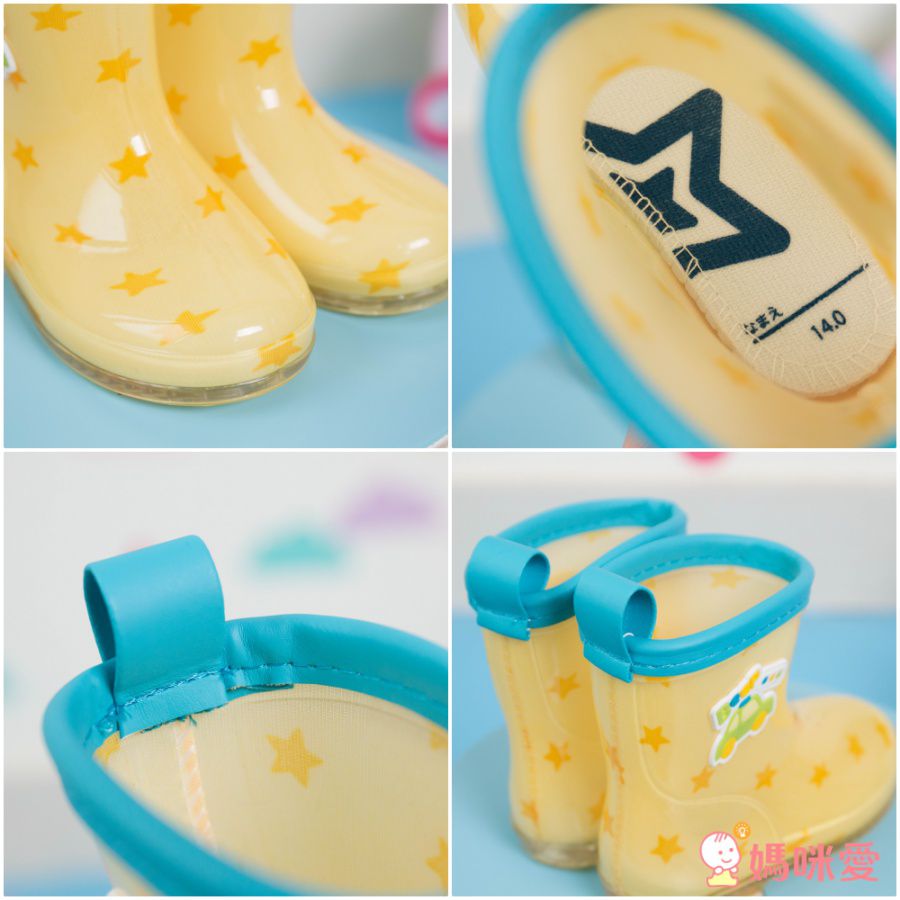 akachan honpo - 雨鞋-汽車-藍色