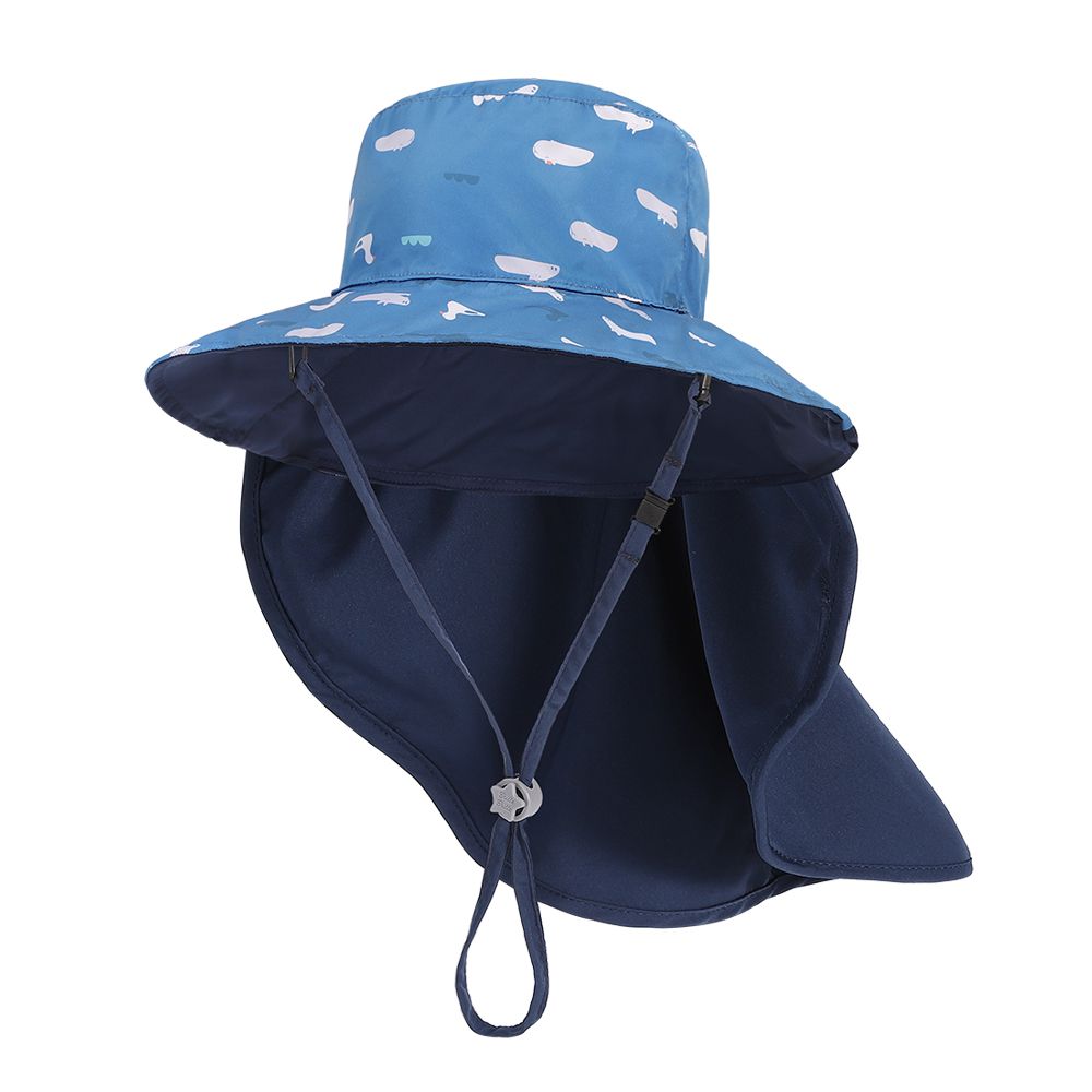 Brille Brille - 河岸派對－頸部防護兒童防曬帽(可收放型)UPF50+ 3-10歲-禮盒包裝 (頭圍46-56cm)