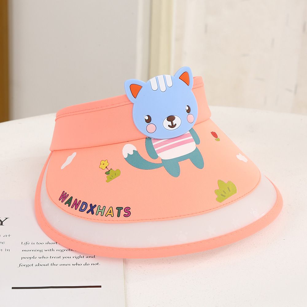 兒童空頂遮陽帽-兔子-粉色 (建議2-8歲)