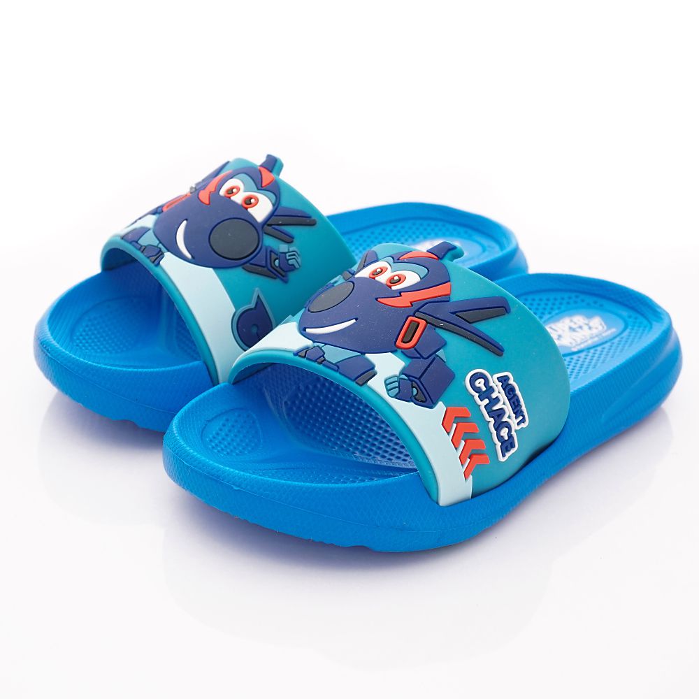 Super Wings - 卡通童鞋-超輕量拖鞋(中小童段)-藍