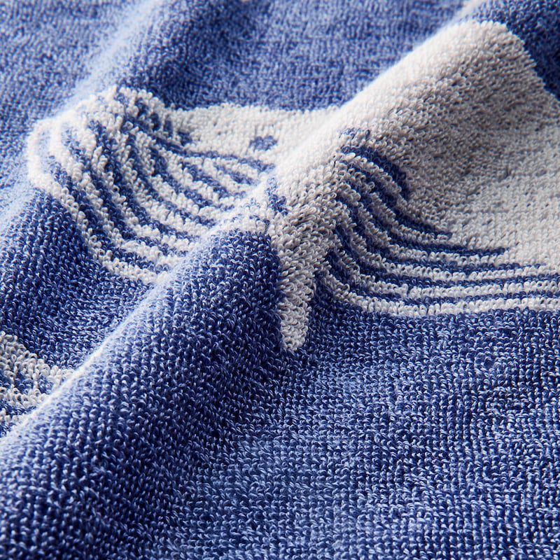 日本千趣會 - 北歐風 吸水速乾毛巾-白熊-石墨灰 (34×80cm)