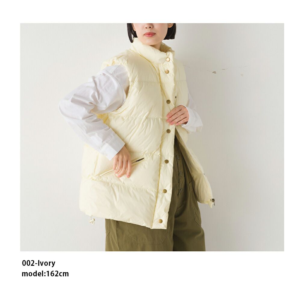 日本 OMNES - 90%羽絨輕量保暖背心-黑