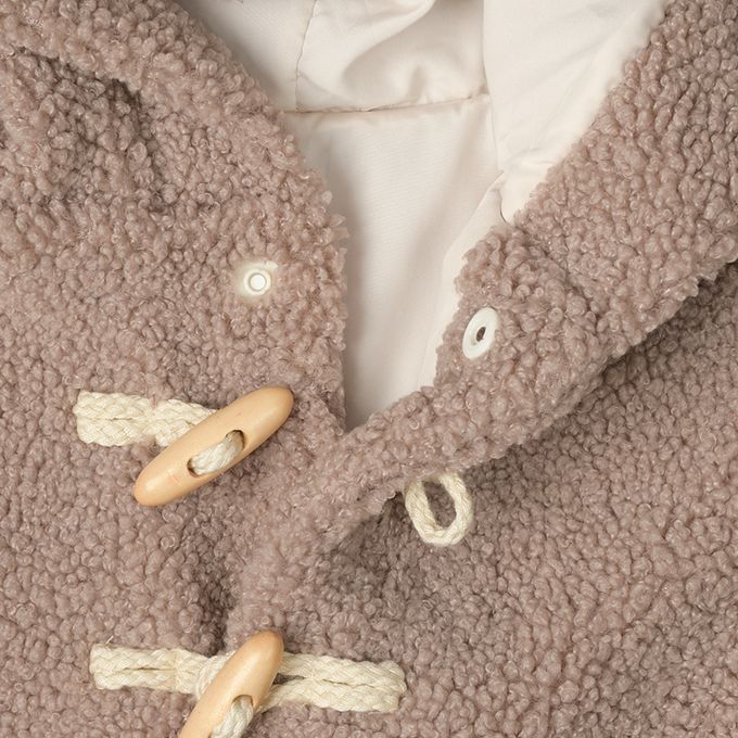 akachan honpo - 牛角外套-熊耳-咖啡色