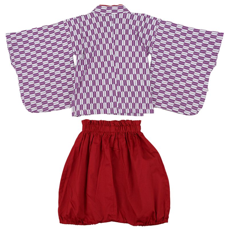 akachan honpo - 袴連身衣(兩件式)-紅色