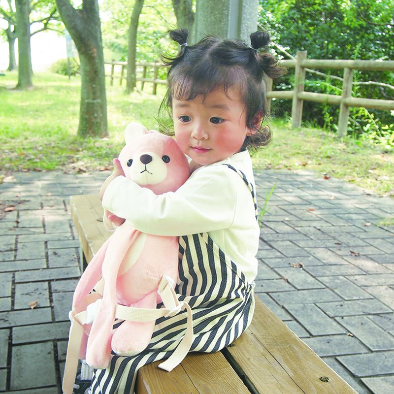 akachan honpo - 防走失背包-兔子-粉紅色