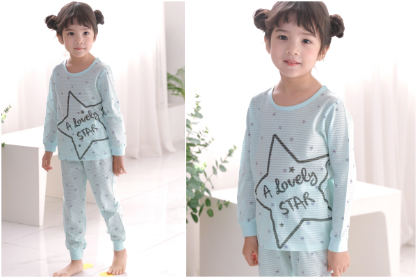 韓國 Maykids - 有機棉透氣長袖家居服-蒙面超人