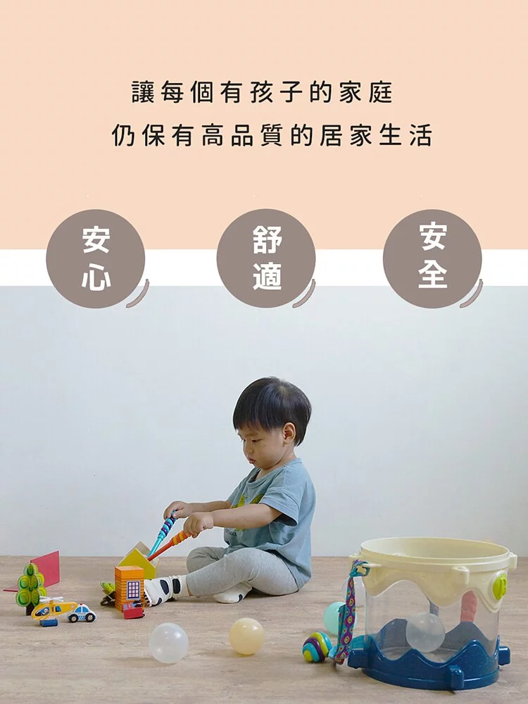 Pato.Pato - EVA巧拼地墊-自然系木紋色地墊-淺木紋 (100*100*2CM)-6片(附贈邊條*24)