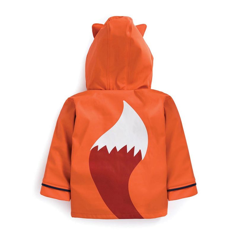 英國 JoJo Maman BeBe - 防風/雨水手連帽外套-調皮狐狸