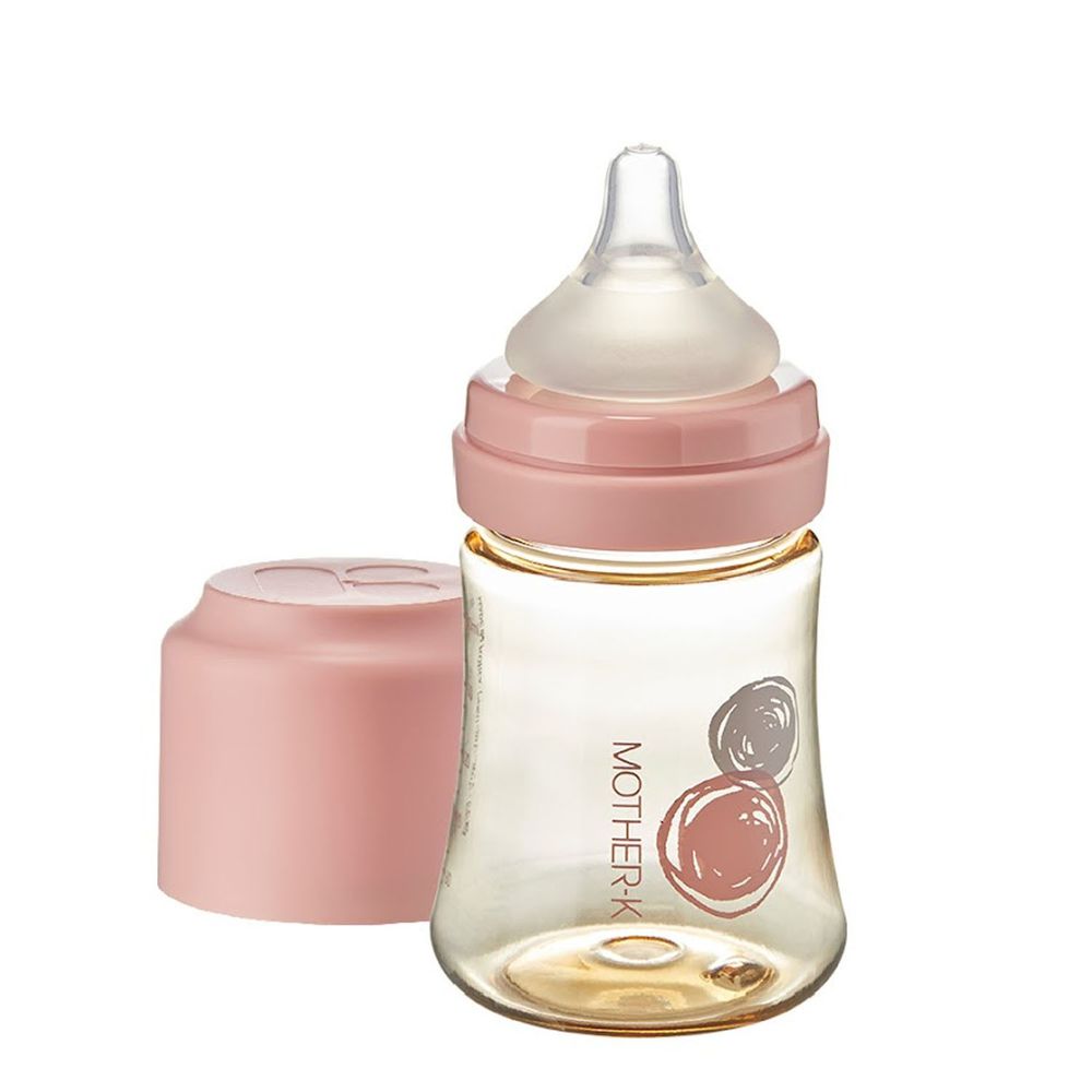 MOTHER-K - 頂級PPSU奶瓶PPSU奶瓶-無附奶嘴-糖果粉-180ML