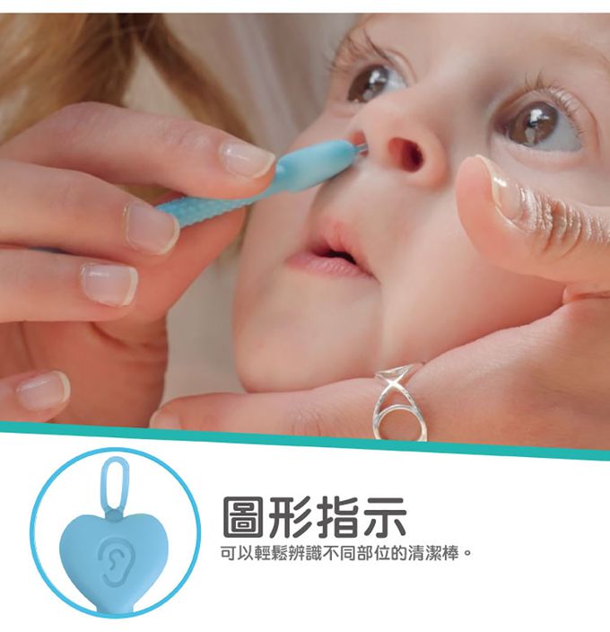 nuby - Dr.Talbot's 耳鼻清潔棒(附收納盒)-GIRL