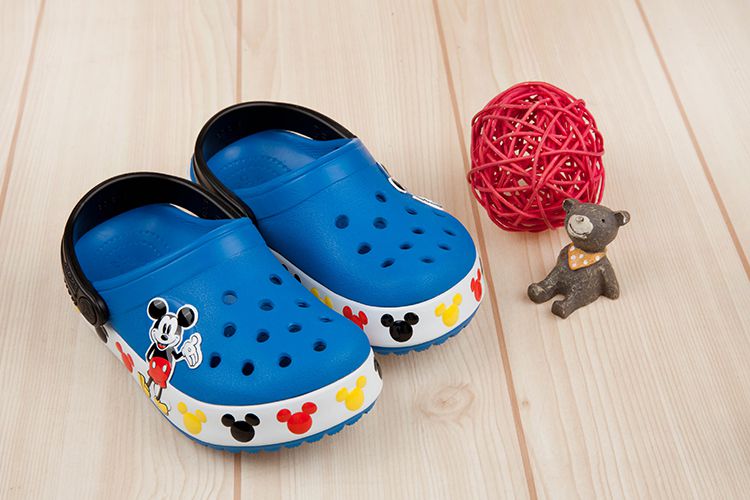 Crocs - 卡駱馳味學院迪士尼米奇藍色兒童布希鞋
