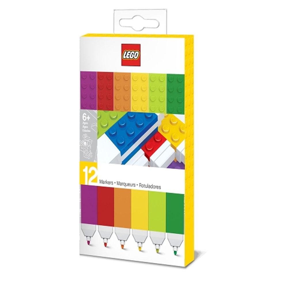 樂高 LEGO - LEGO積木彩色筆混色 (12色)-長約17.9公分