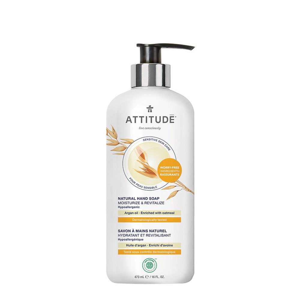 加拿大 ATTITUDE 艾特優 - 敏感肌膚洗手乳(摩洛哥堅果油)-473ml