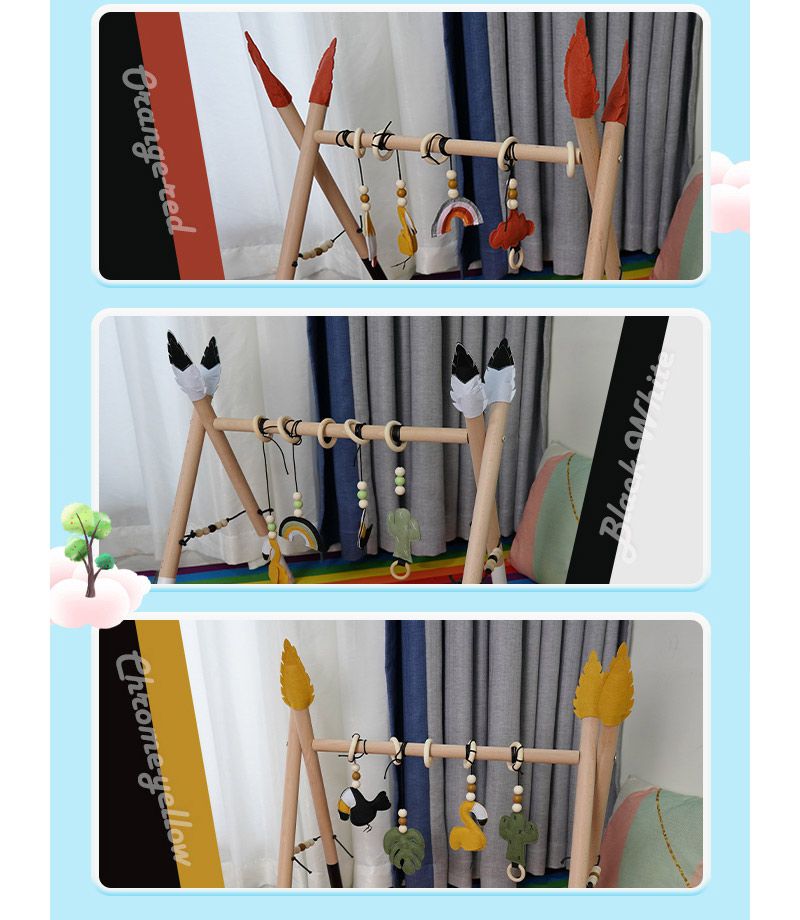 ColorFan - 木質印地安健力架-大地黃