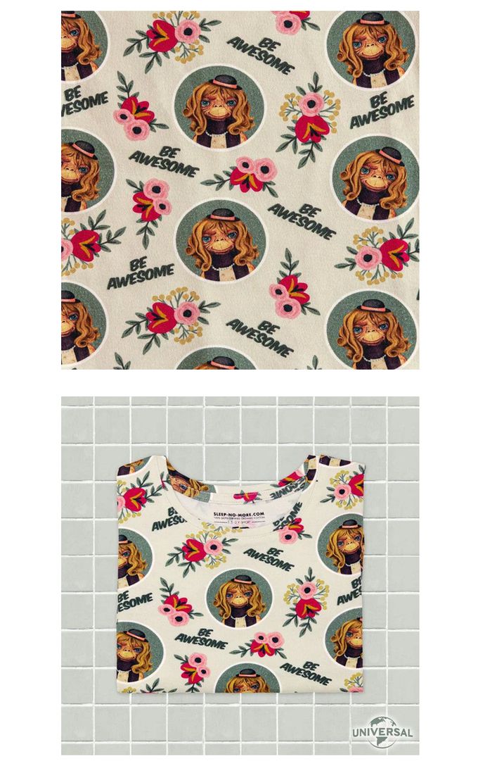 英國 SLEEP NO MORE - 100% 有機棉兒童短袖上衣-ET外星人/外星人