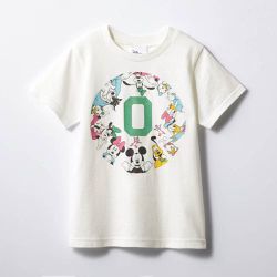 日本千趣會 - 純棉迪士尼印花短袖上衣(小孩)-數字0