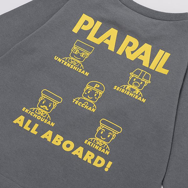 日本 petit main - TOMICA聯名薄長袖上衣-JR電車-水藍