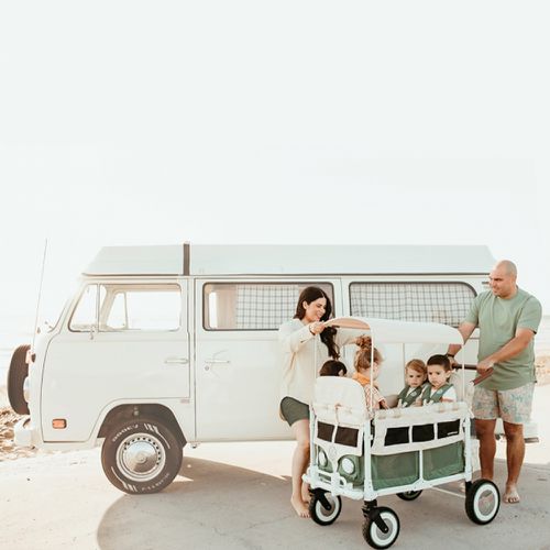 美國 WonderFold - VW4 Volkswagen Stroller Wagon 福斯聯名款多功能推車-邦迪藍