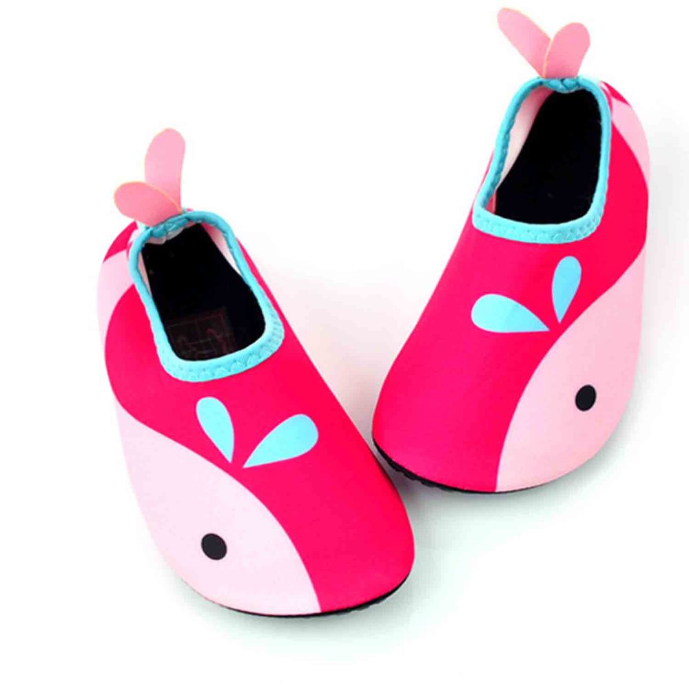 韓國 OZKIZ - 輕量/防滑兒童沙灘鞋/戲水鞋-海豚粉紅