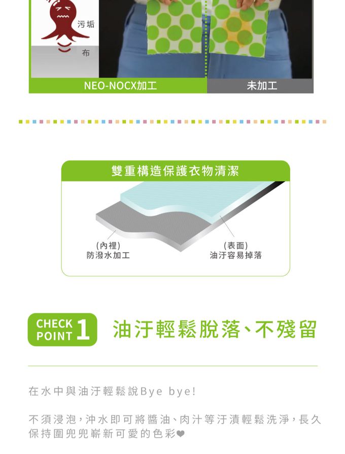 日本 Combi - 新防汙圍兜-甜甜圈