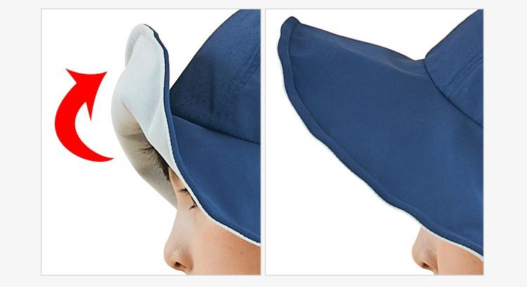 韓國 Victoria & Friends - UPF 50+ 防潑水透氣軟鋼絲遮陽帽(附口哨)-草莓粉