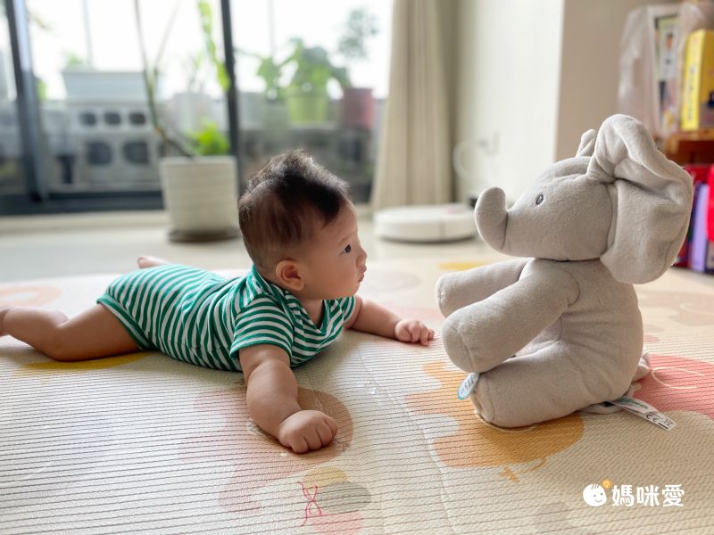 美國GUND - 小象躲貓貓互動玩偶