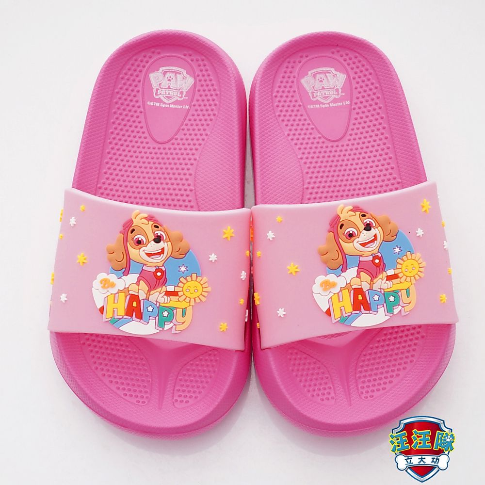 汪汪隊立大功 - 台灣製汪汪隊立大功輕量拖鞋(中小童段)-桃紅