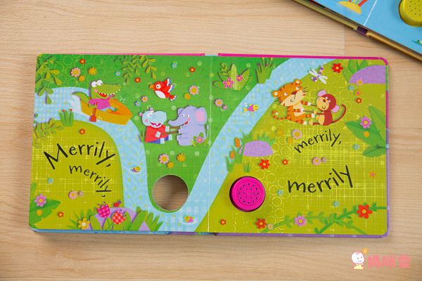 孩子超愛音效書單本160元❤ 1歲起英文遊戲操作書！玩到跟著節奏搖擺囉♫