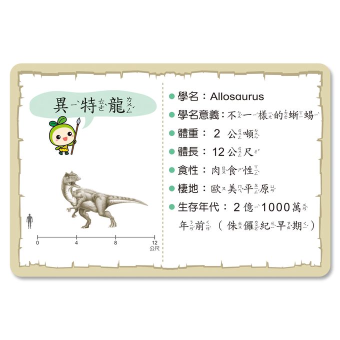 世一文化 - 認識恐龍圖鑑卡