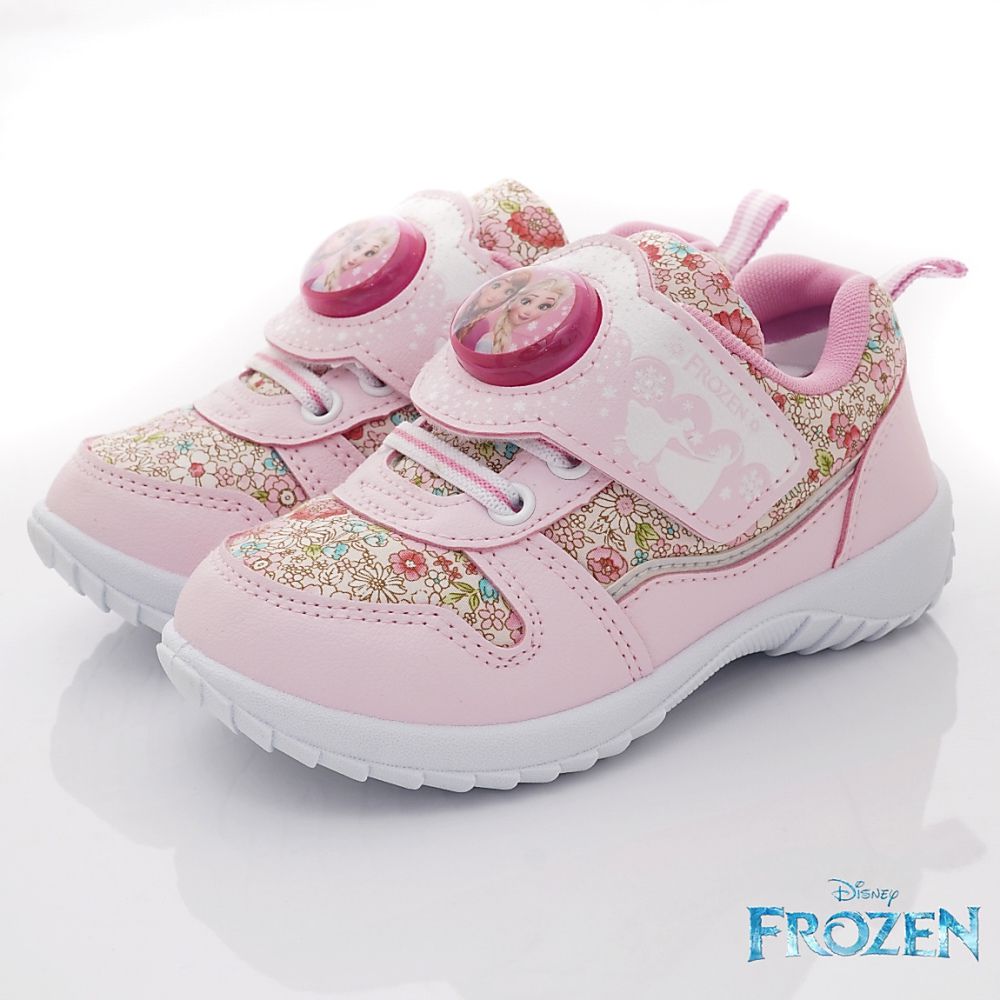 台灣製冰雪奇緣電燈休閒運動鞋(中小童段)-運動鞋-粉