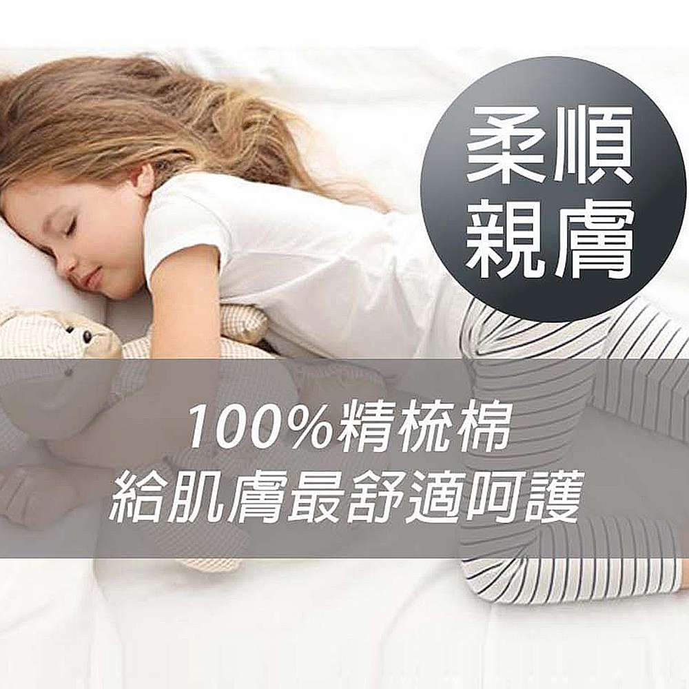 NATURALLY JOJO - 素色精梳棉枕套床包組-土耳其藍 (單人_3.5x6.2尺 [105x186cm])