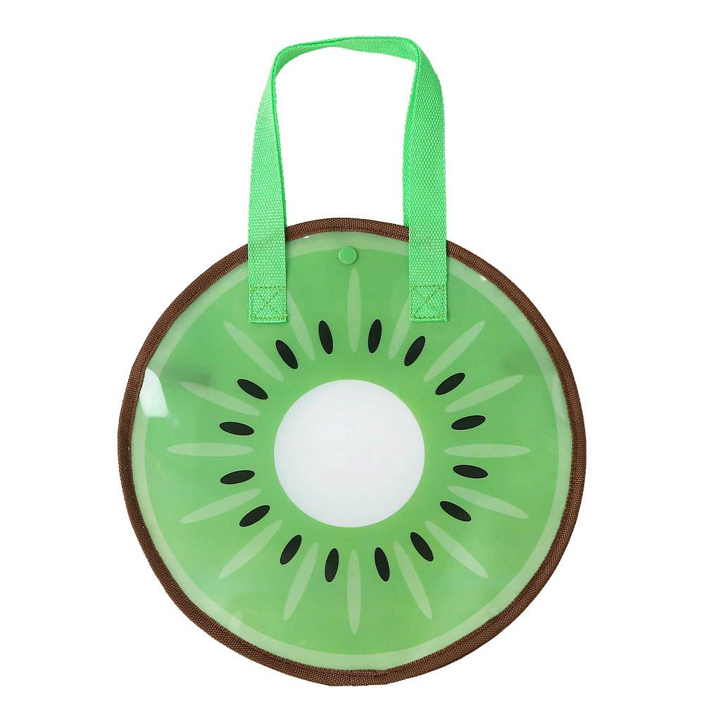 夏日可愛圓形玩水/游泳包-奇異果-綠 (32x32cm)