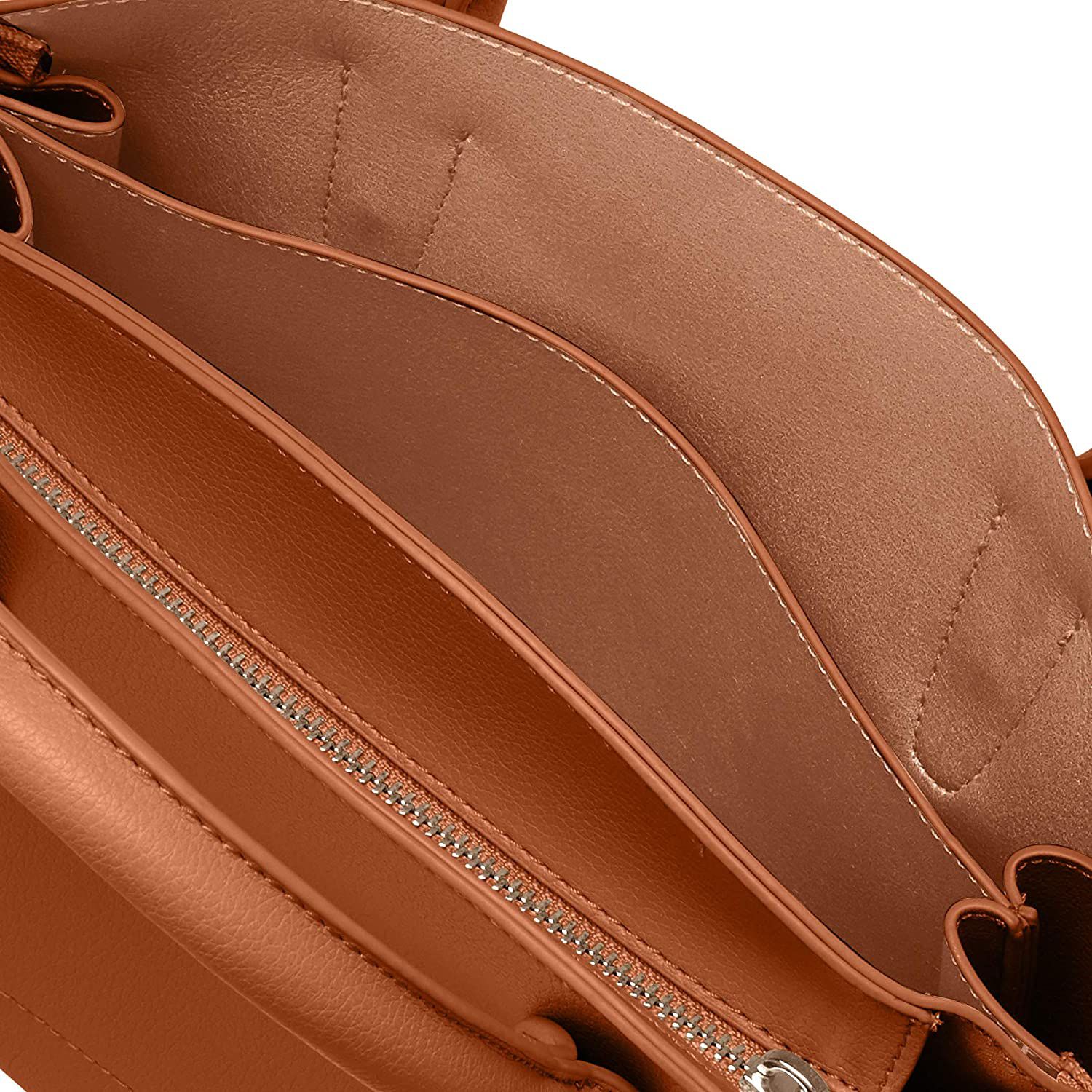 日本 Legato Largo - 輕量PU時尚2way肩背波士頓包-CA駝色 (19x27x10cm)