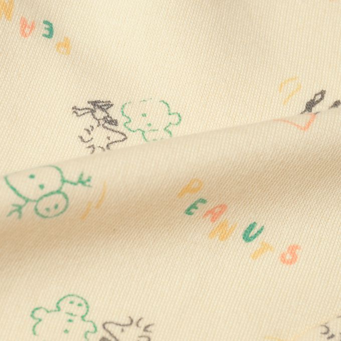 akachan honpo - 長袖兔裝-史努比與雪人-奶油色