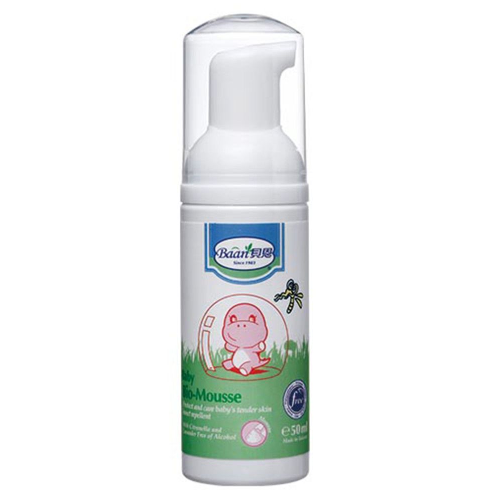 貝恩 Baan - 嬰兒防蚊慕斯-單品-50ml-有效期限到: 2022/03/02