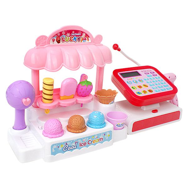 酷比樂 - 【家家酒玩具】聲光冰淇淋收銀機超市 5966
