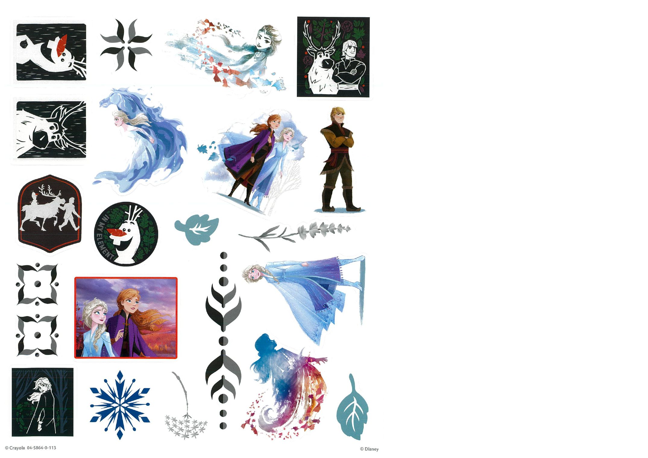 Crayola繪兒樂 - 冰雪奇緣2貼紙著色本