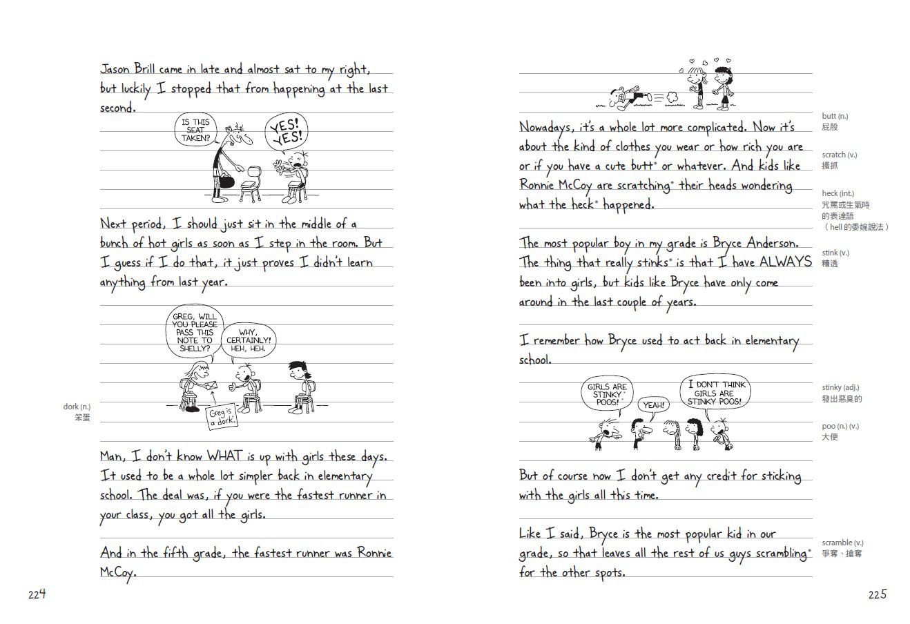 葛瑞的囧日記1：中學慘兮兮（迪士尼動畫電影書衣版／線上收聽下載外師單字發音+造句應用）-平裝