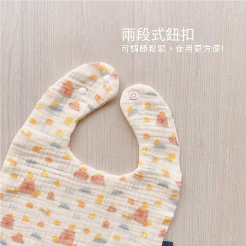 六層紗雙面手繪純棉圍兜3件組 (20.5x26.5CM)