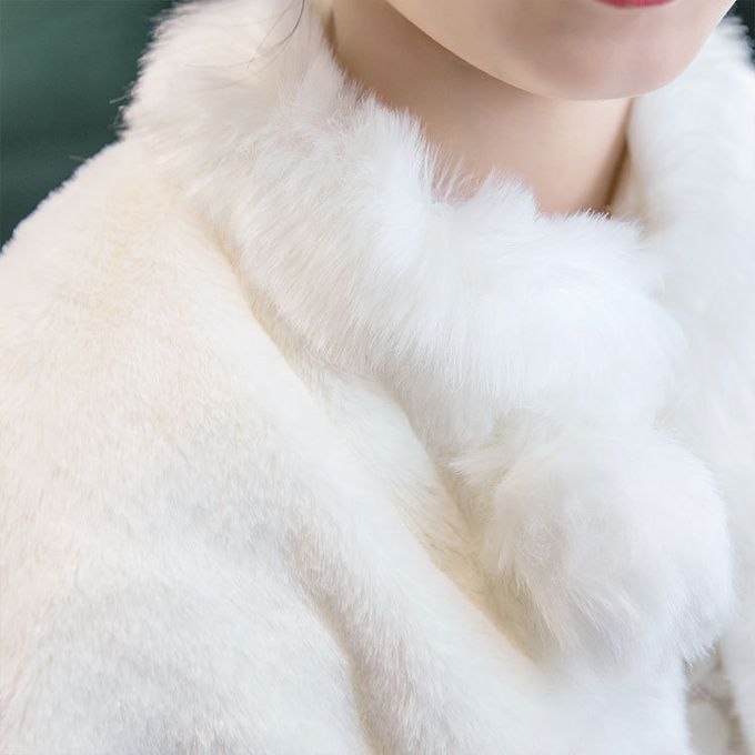 厚磅毛絨禮服斗篷披肩