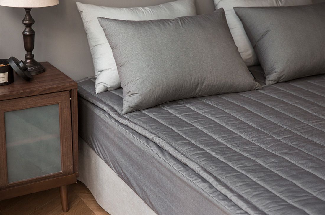 韓國 Maatila - 可水洗M2全方位抗菌防蟎保潔墊/睡墊-燕麥白