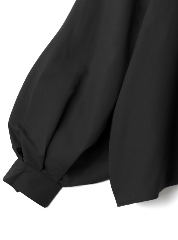 日本 GRL - 圓領大澎袖雪紡長袖襯衫-天使白