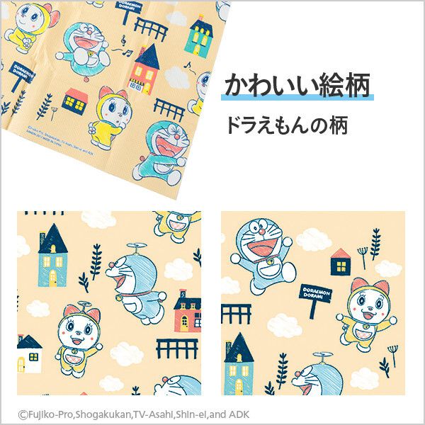 日本代購 - 3層構造防水野餐墊(附收納袋)(4-5人)-哆拉A夢-米黃 (180x180cm)