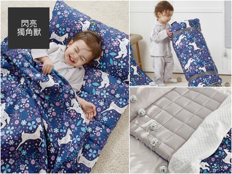 韓國 Formongde - 5cm厚雙面用睡袋/寢具(附收納袋)-*此花色售完不補-花花小兔