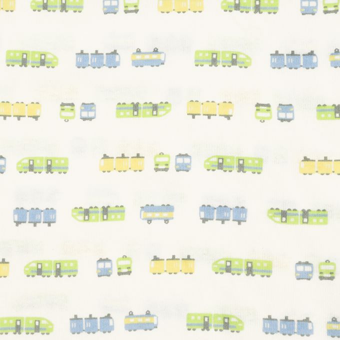 akachan honpo - 長袖圓領速乾上衣-2件組 電車-淺藍色