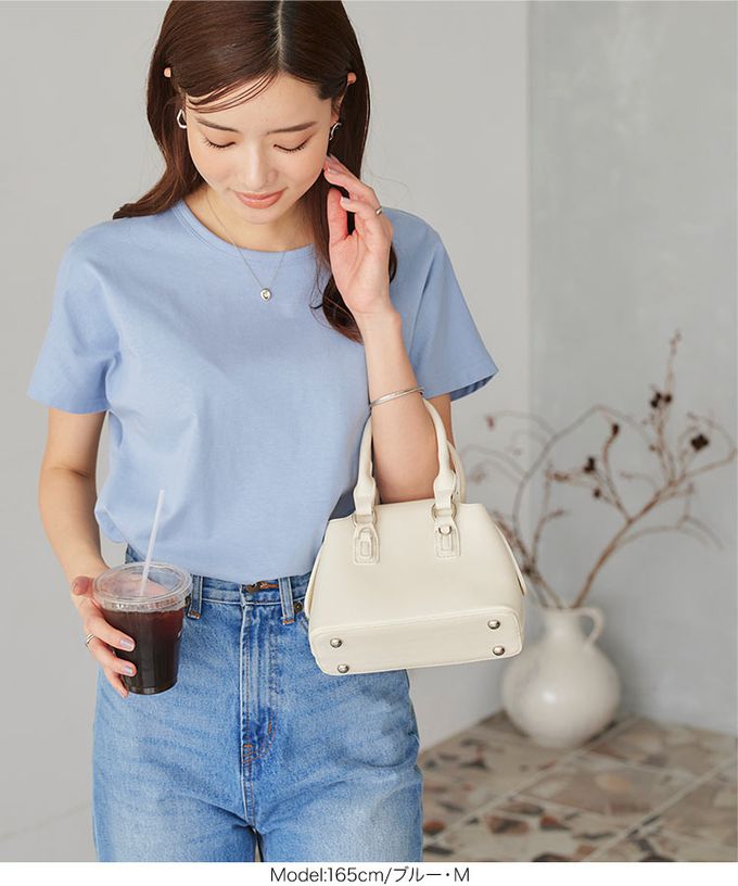 日本 Kobe Lettuce - 經典定番 純棉圓領短袖上衣-淺灰