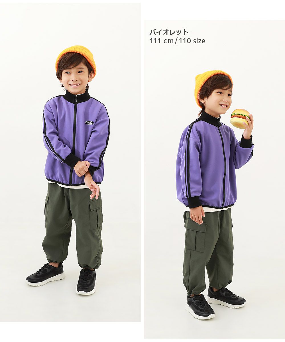 日本 devirock - 小立領側線條運動風夾克-綠