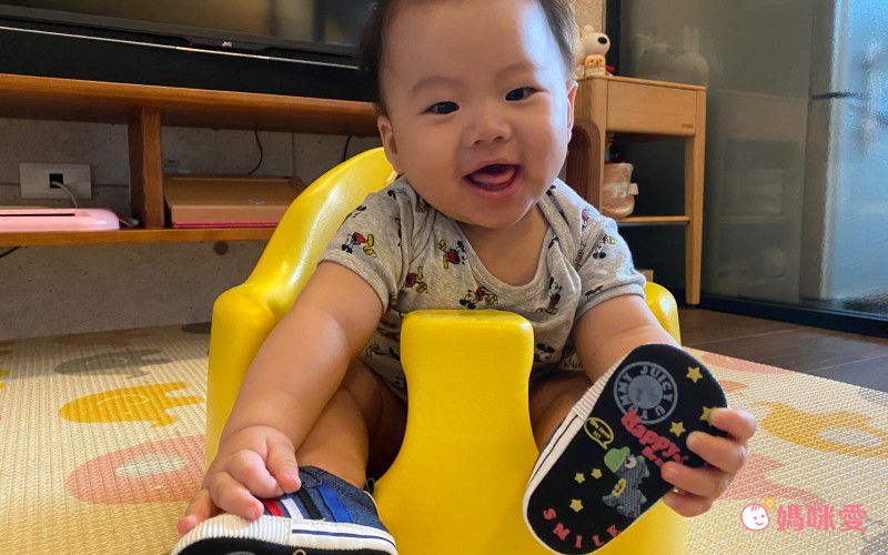 BABY TALK - 學步鞋-休閒款/魔鬼氈-藍色